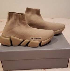 Balenciaga Speed Beige Sneakers Size 37 women's US 7